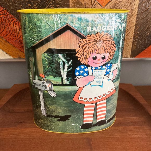 Raggedy Ann/Andy wastebasket - Picture 2 of 7